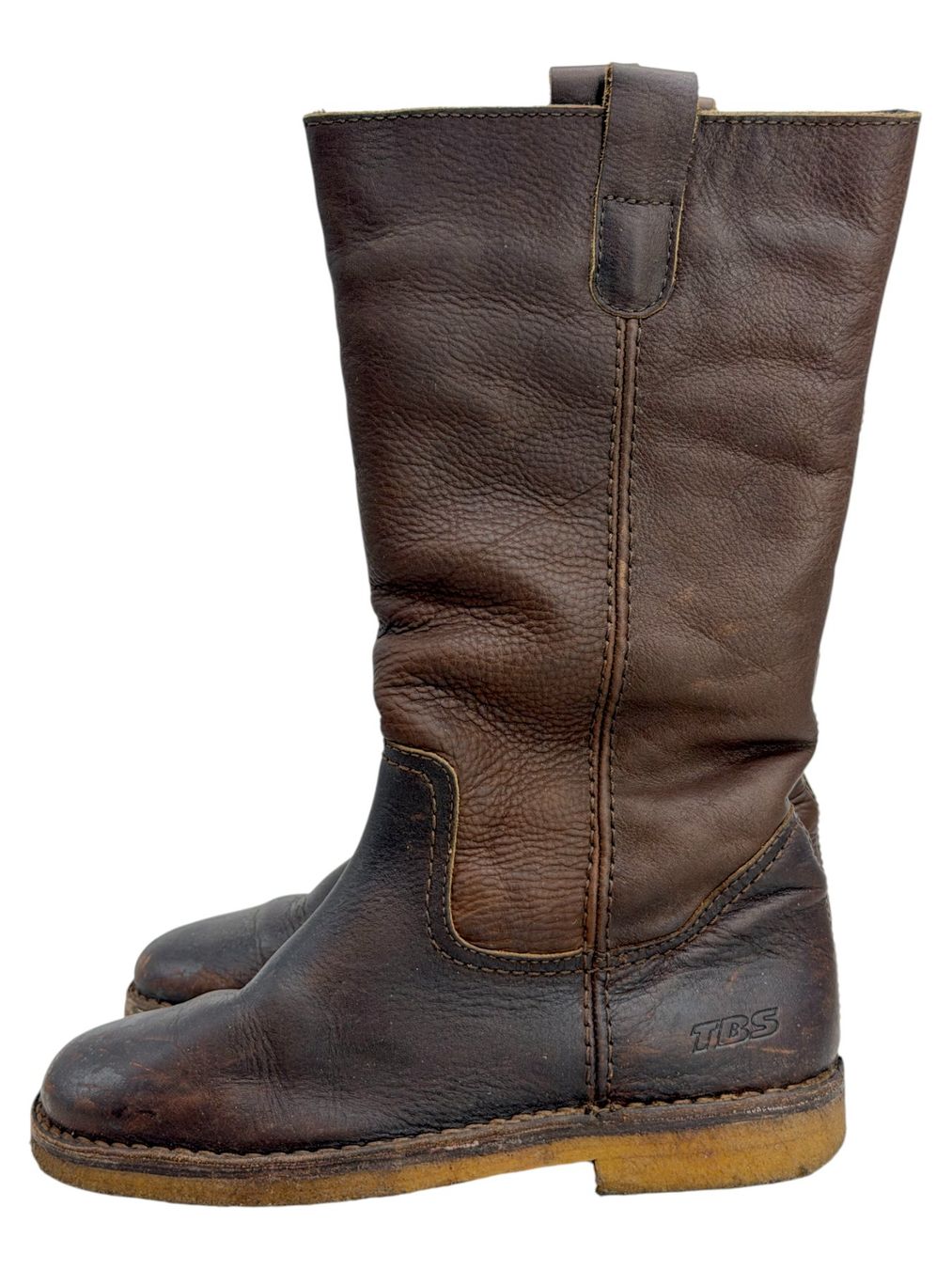 TBS Damenschuhe: Bottes TBS fourrées en cuir marron. Pointure 39 – Gebraucht aus Cossonay-Ville von PatineDuTemps 5