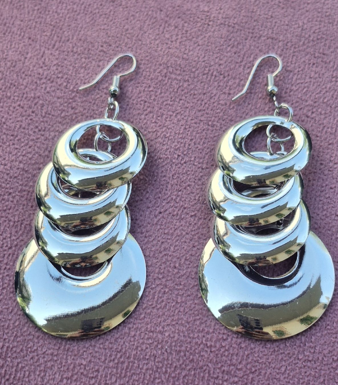 Boucles d'oreille: Orecchini pendenti argento cerchi multipli donna – Neuf (Voir description) à Giubiasco par Stefaniav