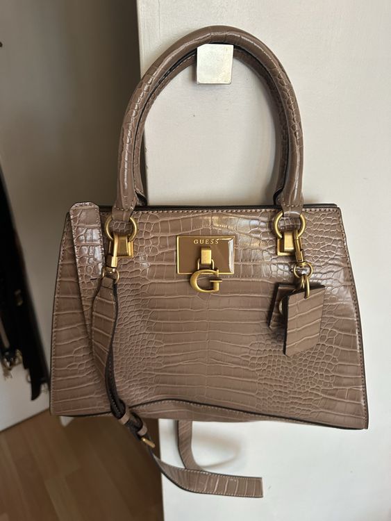 Guess Handtasche Braun Kroko-Optik (Neu (gemäss Beschreibung)) in