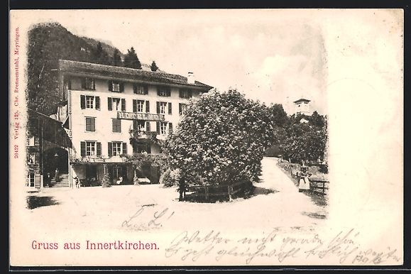 Ansichtskarten: Innertkirchen, Hotel Hof mit Vorplatz, S – Gebraucht aus Berlin von bartko-reher