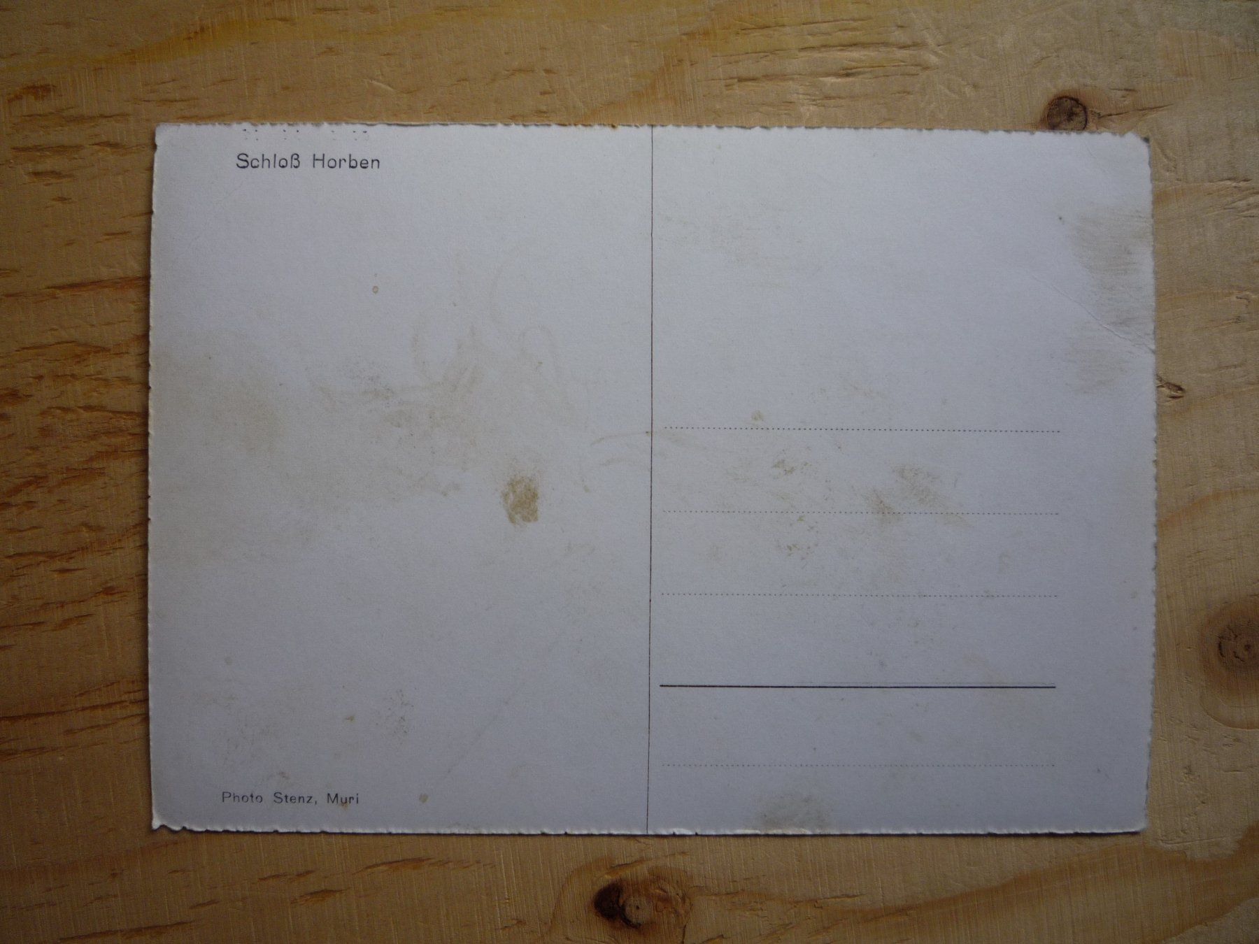 Cartoline postali: Schloss Horben, Beinwil – Usato da Rieden SG venduto da Brockehuesli 2