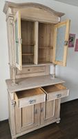 Buffet Schrank Vitrinenschrank massivholz Fichte weiss geölt