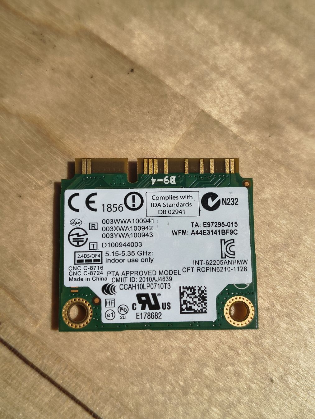 Intel Unità & Adattatore: WiFi card Intel Centrino Advanced N 6205 – Usato da Rebstein venduto da sho_7yky 1
