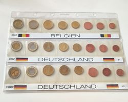 Münzsatz Belgien 2002 und Deutschland 2002 A und D Stgl