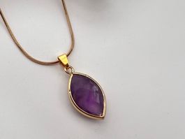 Collier avec pendentif en améthyste - Amethyst Anhäger