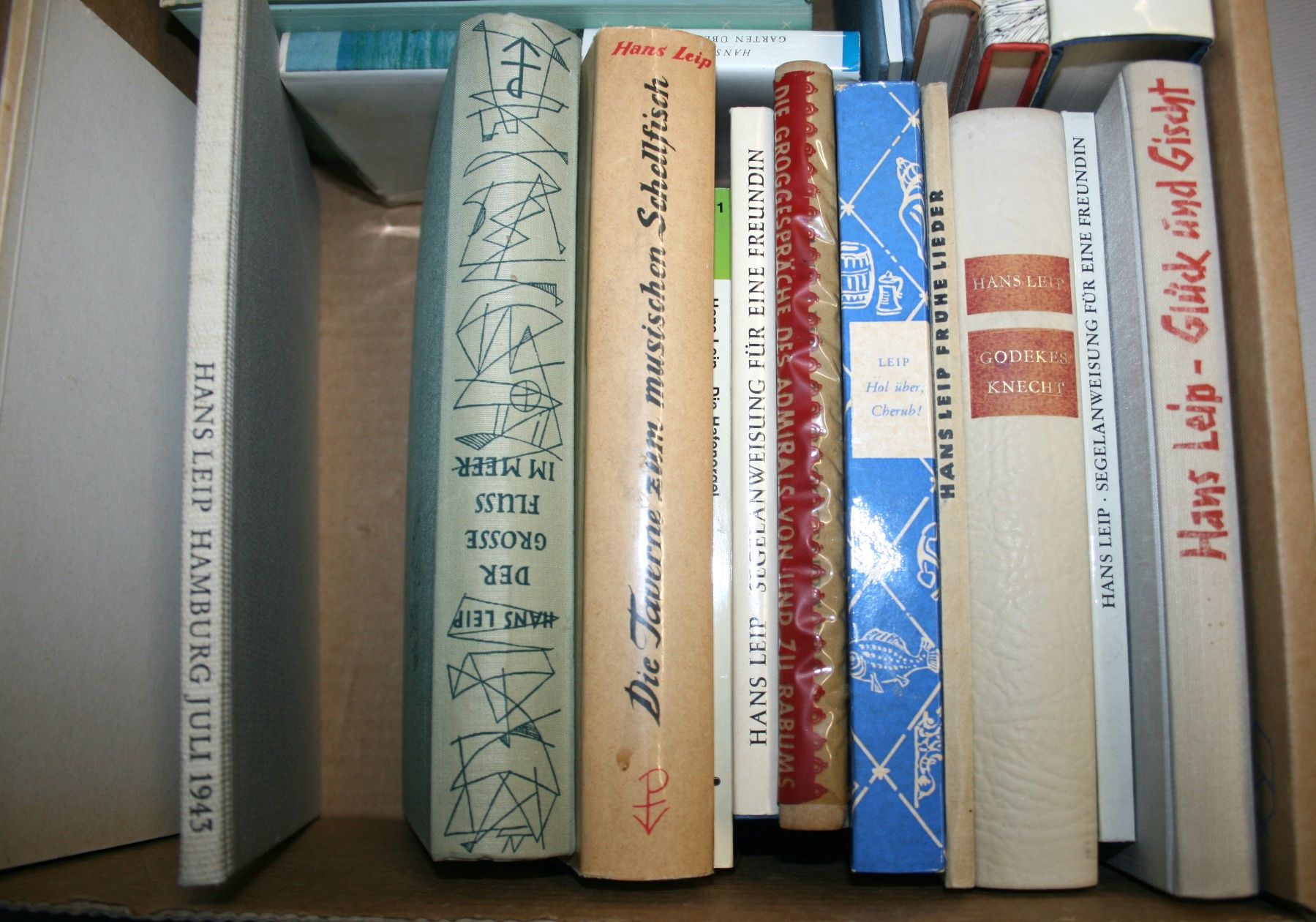 Libri: HANS LEIP Konvolut: Korrespondenz, Postkarten, Bücher, sig. – Usato da Schaffhausen venduto da Kartenprofi 8