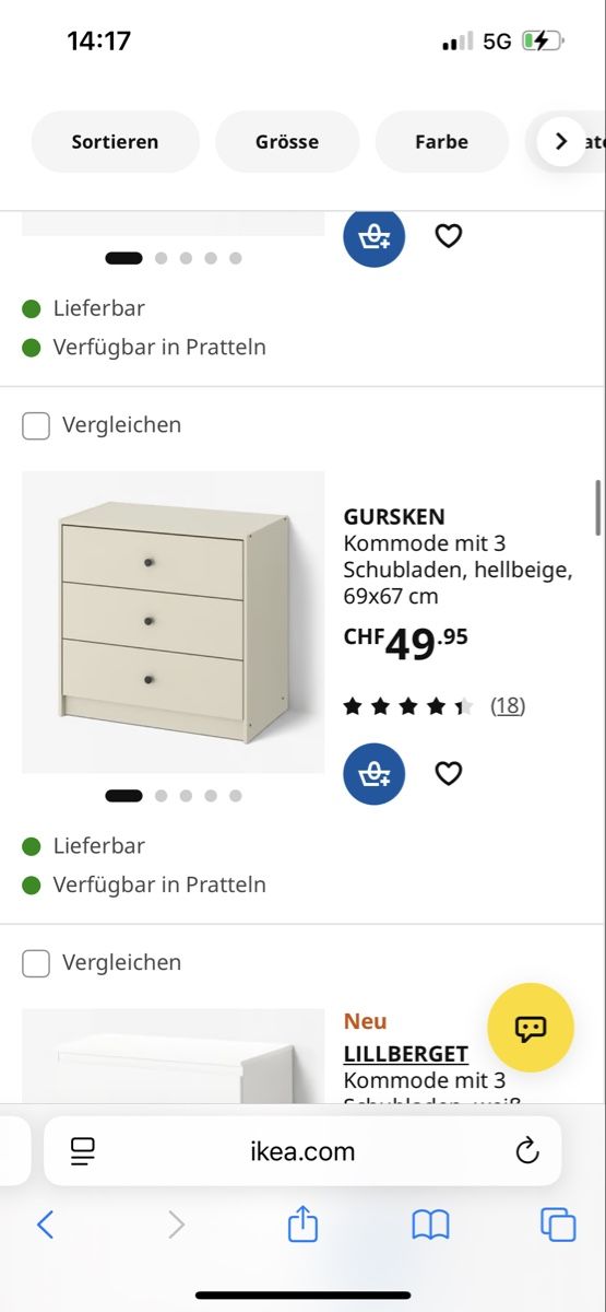 Bureaux: Schreibtisch mit kommode  – D'occasion à Grellingen par syl_t5wm 2