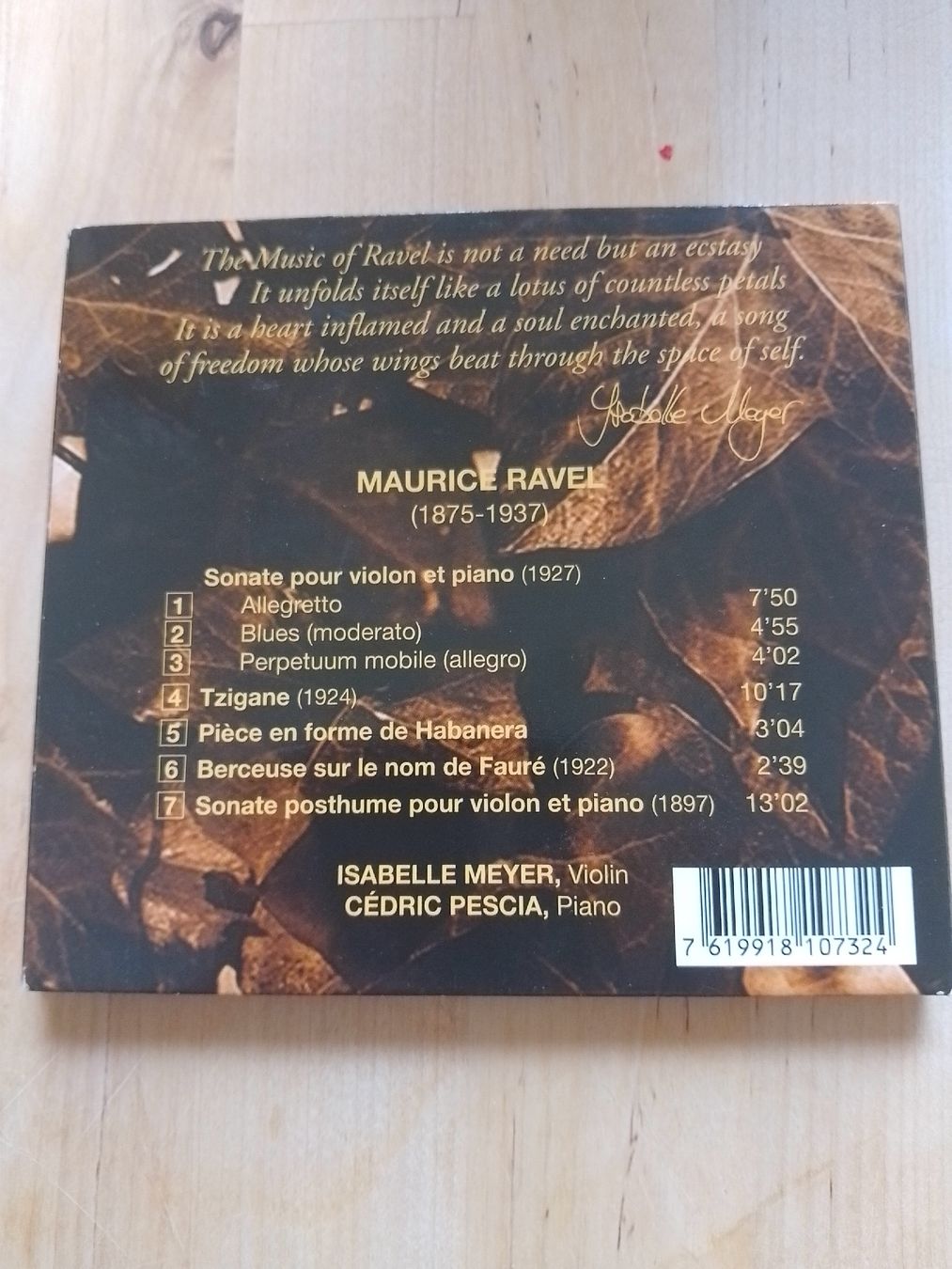 CDs: Isabelle Meyer - Maurice Ravel – Neu (gemäss Beschreibung) aus Lausanne von Cedric1864 1