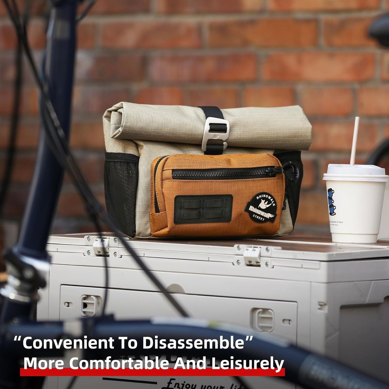 Borse: 2-in-1 Rolltop Lenkertasche für Brompton – Nuovo e nell'imballaggio originale da Geneve venduto da Titi2008 5