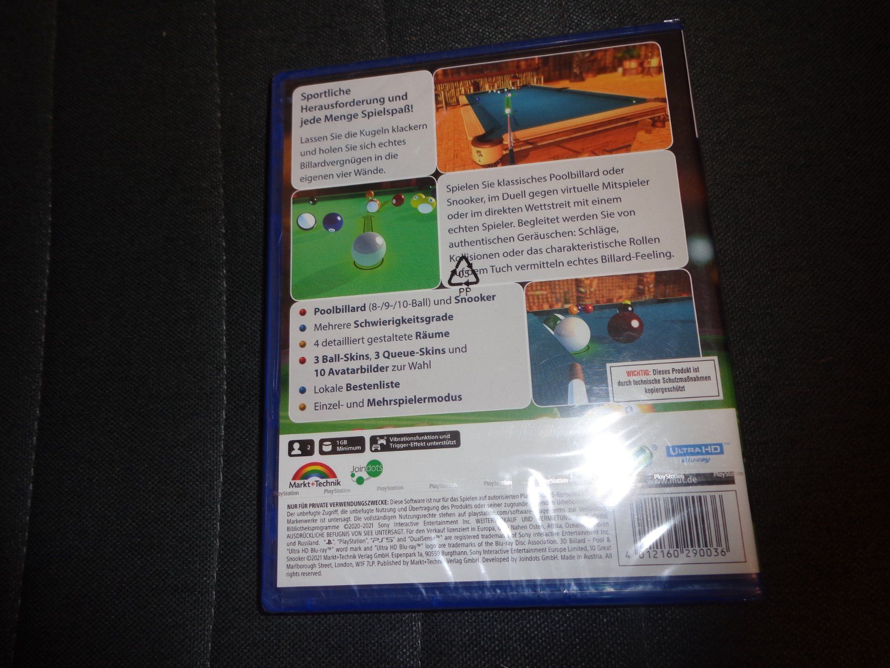 Giochi: 3D Billard - Pool & Snooker PS5 NEUWARE – Nuovo e nell'imballaggio originale da Olten venduto da Disc-Ausverkauf 1