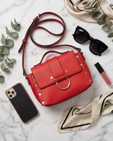 Sac New Look en faux cuir rouge — neuf