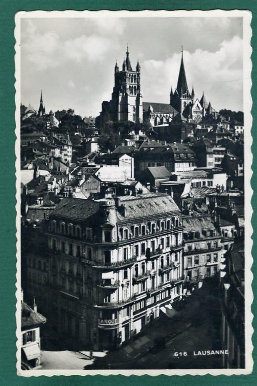 Ansichtskarten: Lausanne, Kathedrale, ca. 1939, ungelaufen – Gebraucht aus Sargans von Hausi1951