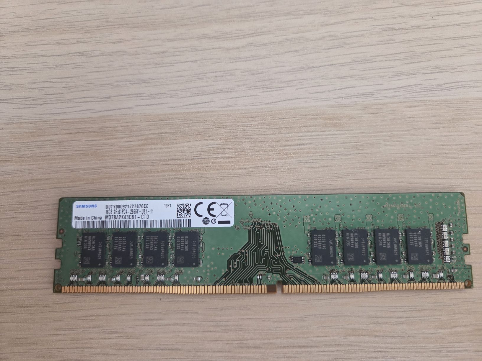 Mémoire RAM UDIMM 16GB DDR4 2666MHz - Samsung (M378A2K43CB1- (Gebraucht ...
