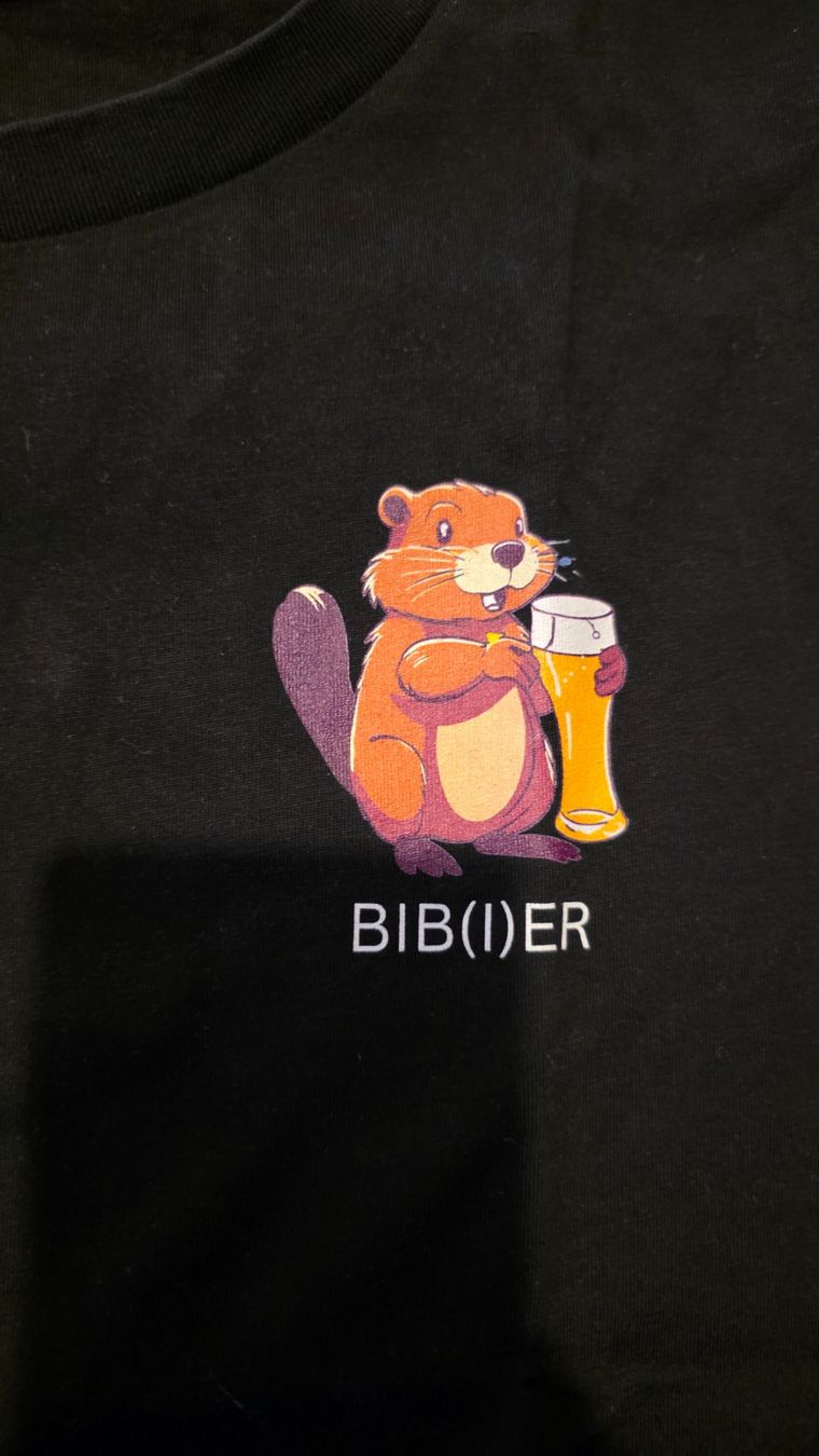 T-shirt: T-Shirt schwarz 'BIB(I)ER' – Nuovo (secondo la descrizione) da Dicken venduto da anita-123 1