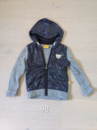 Original STEIFF Hybrid-Strickjacke mit Kapuze Gr.98