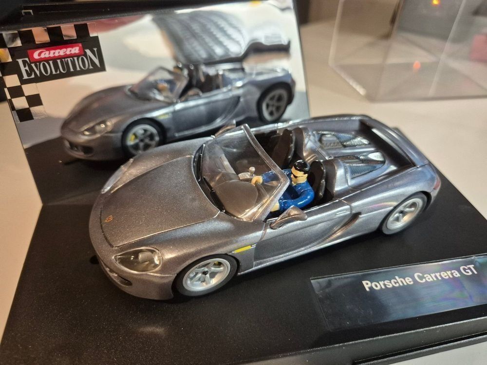 Carrera Piste: Carrera Evolution Porsche Carrera GT grau – Nuovo e nell'imballaggio originale da Ennetbürgen venduto da Perlen01