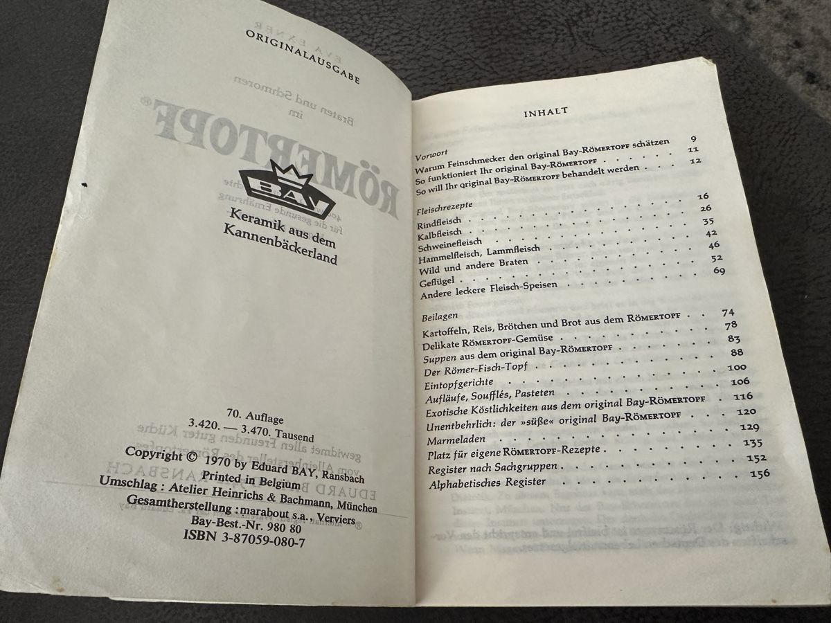 Libri: Kochbuch Römertopf – Usato da Oberengstringen venduto da Affeier0 2
