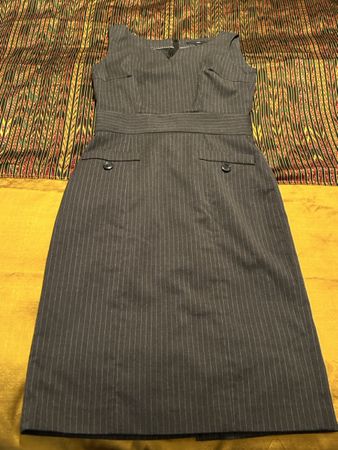 Pinstripe Dress - Size S - Elegant Career Dress - Perfect!