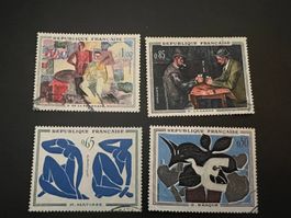 Frankreich Mi.-Nr. 1372-1375 gestempelt Gemälde(D311)