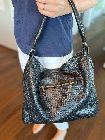 Handtasche Leder schwarz