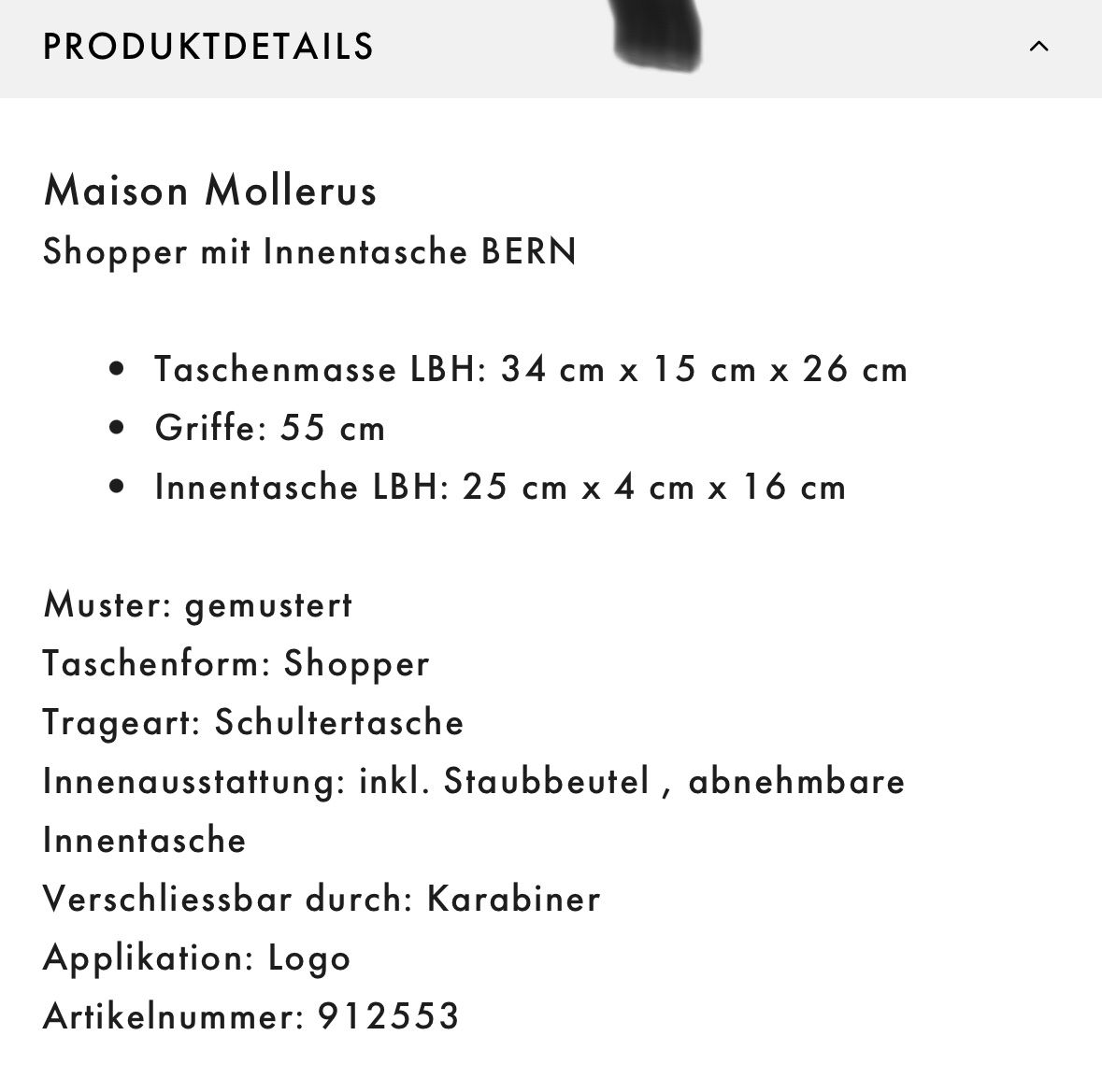 Maison Mollerus Sacs femmes: Maison Mollerus Shopper BERN,  mit Innentasche! – Neuf (Voir description) à Sursee par Alyel 2