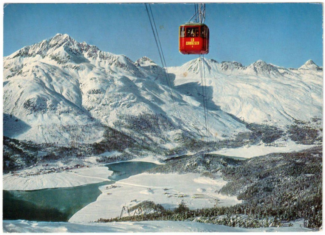 Cartes postales: Silvaplana - Luftseilbahn Corvatsch – D'occasion à Binningen par Mountainrider