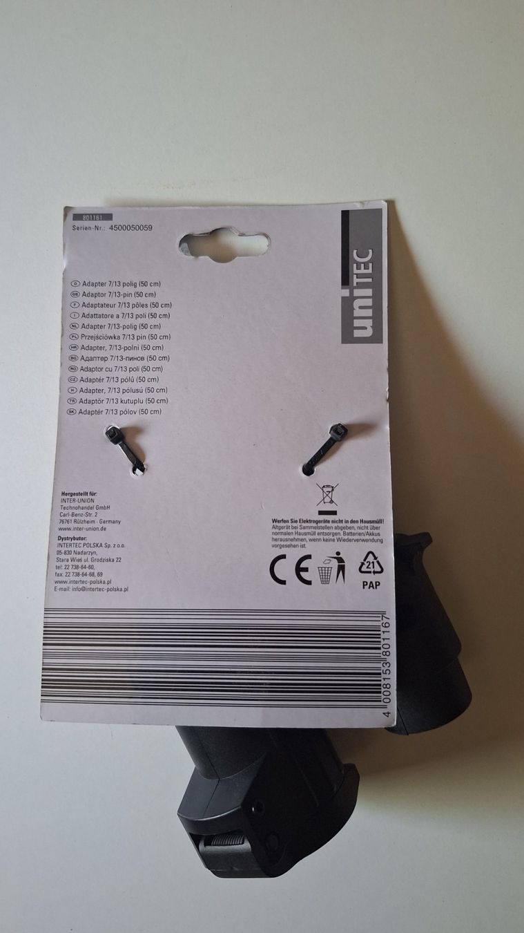 Rimorchi: Adaptateur pour prise de remorque – Usato da Sion venduto da san_c985 1