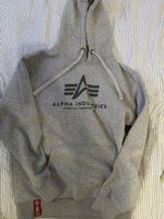 Grauer Alpha Industries Hoodie Gr. XL, perfekt für den Herbs