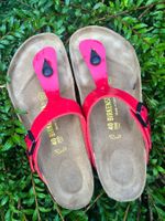 Birkenstock Zehentrenner Gr. 40 kirschrot lackiert NEU