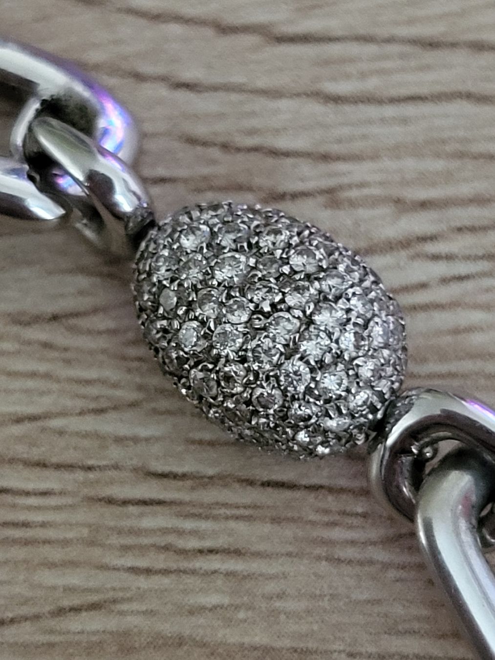 Catenine: Edle Designerkette mit ca 165 Brillanten und einer Perle – Nuovo (secondo la descrizione) da Unterägeri venduto da Altgoldschmuck 8
