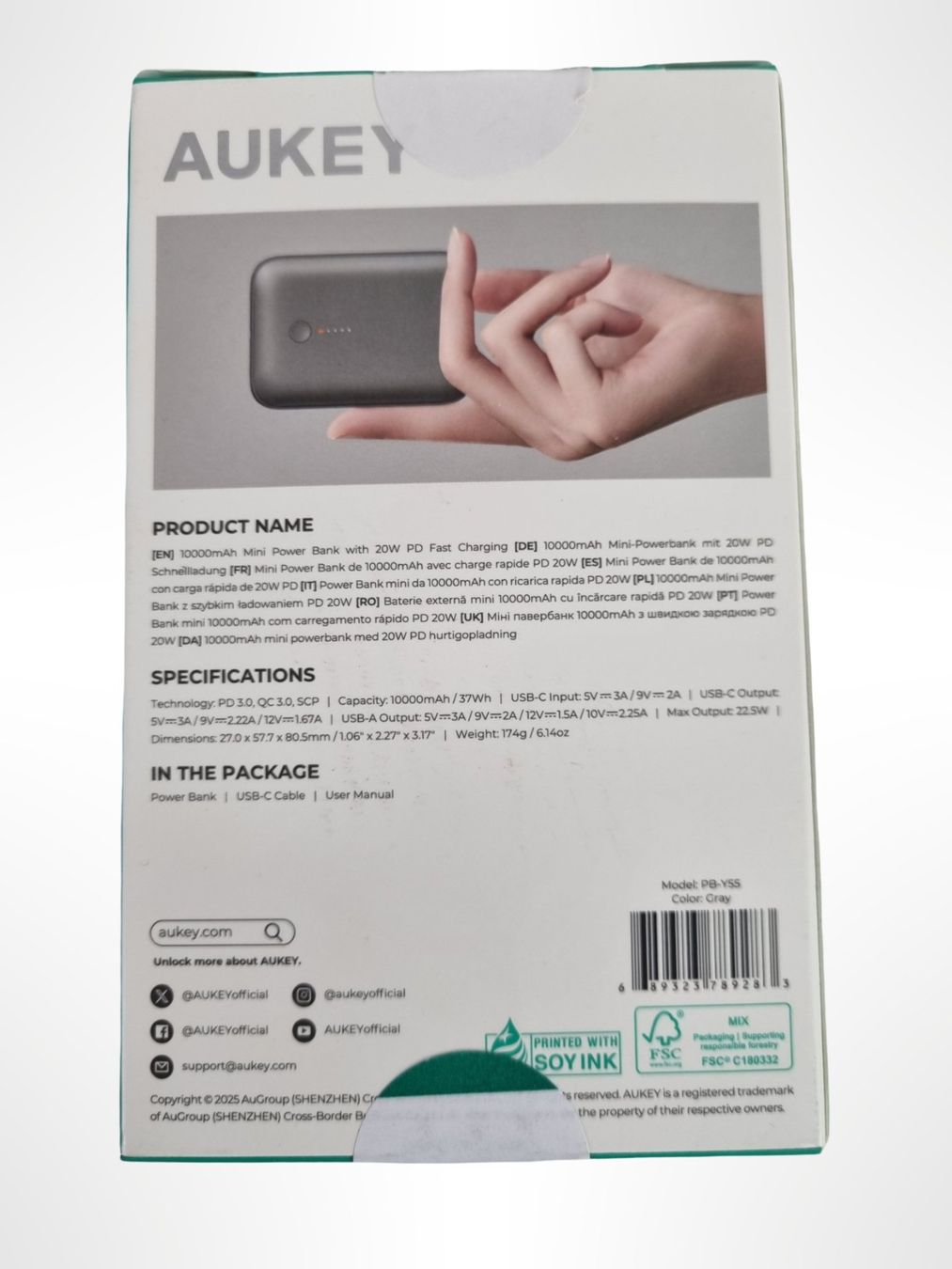 Aukey Caricabatterie: AUKEY Powerbank Spark Mini 10000 – Nuovo (secondo la descrizione) da Wangen b. Olten venduto da Restwert_Wangen 3