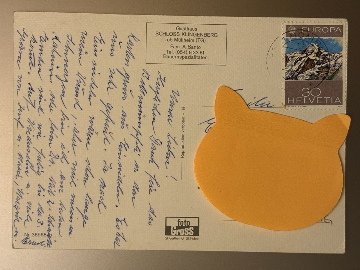 Cartoline postali: AK von Gasthaus Schloss Klingenberg – Usato da Rümlang venduto da Kartenpost1 1