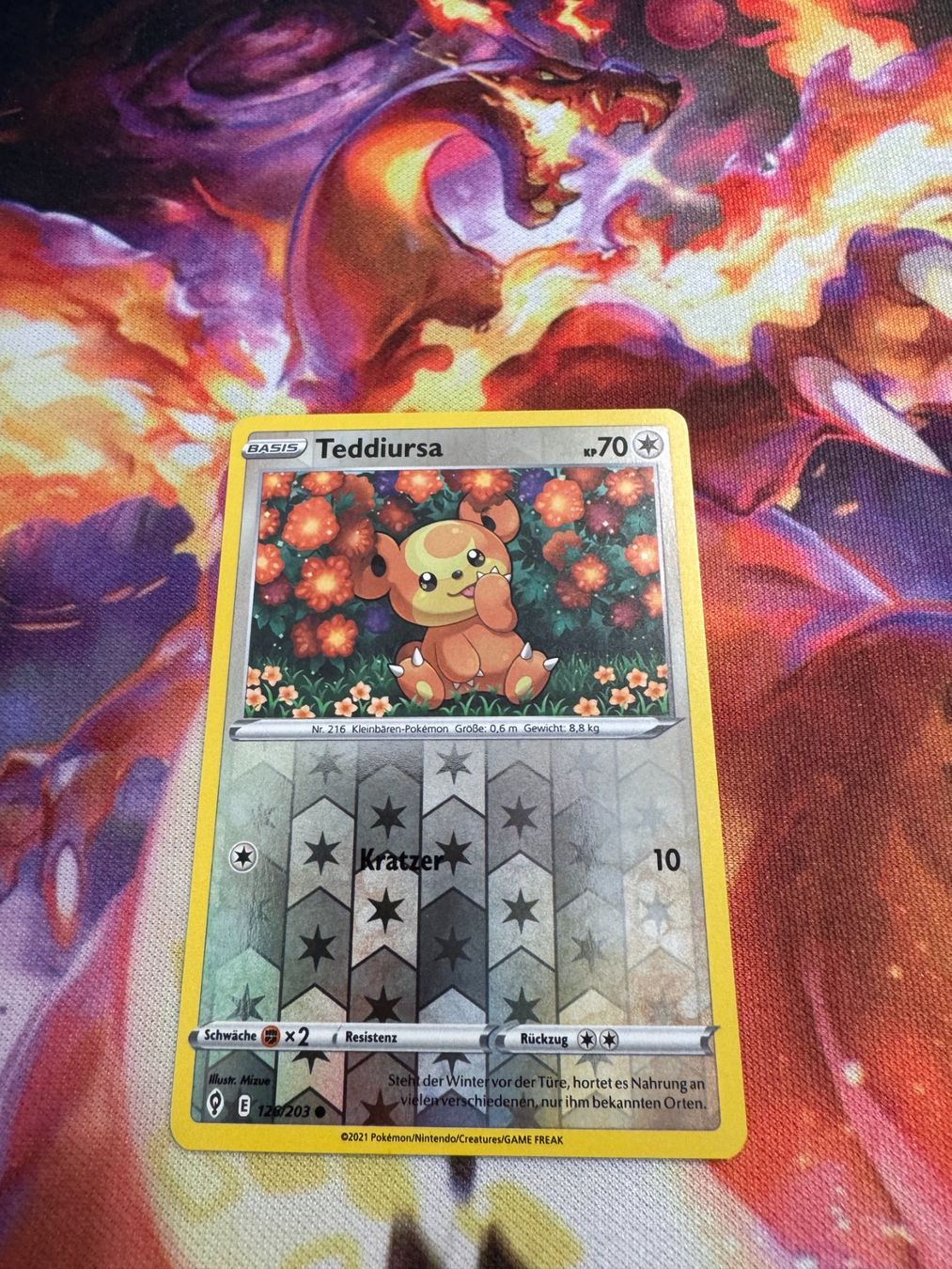 Pokémon Carte collezionabili: Teddiursa (EVS 126) / Reverse Holo / Drachenwandel – Nuovo (secondo la descrizione) da Bülach venduto da CherryBlu