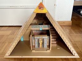 Playmobil ägyptische Pyramide mit Sphinx und Nilbarke
