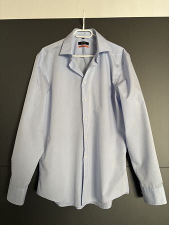 Chemise homme Seidensticker bleu clair slim