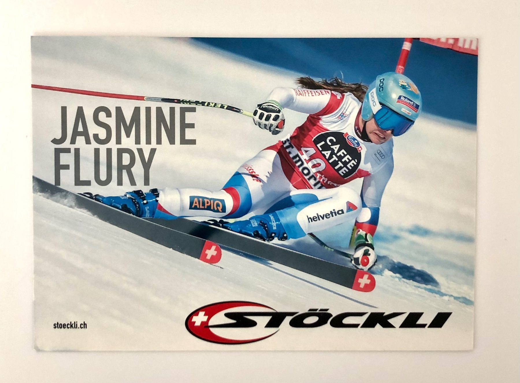 Autografi: Jasmine Flury Autogramm Stöckli – Usato da Inwil venduto da TheSwissEagle