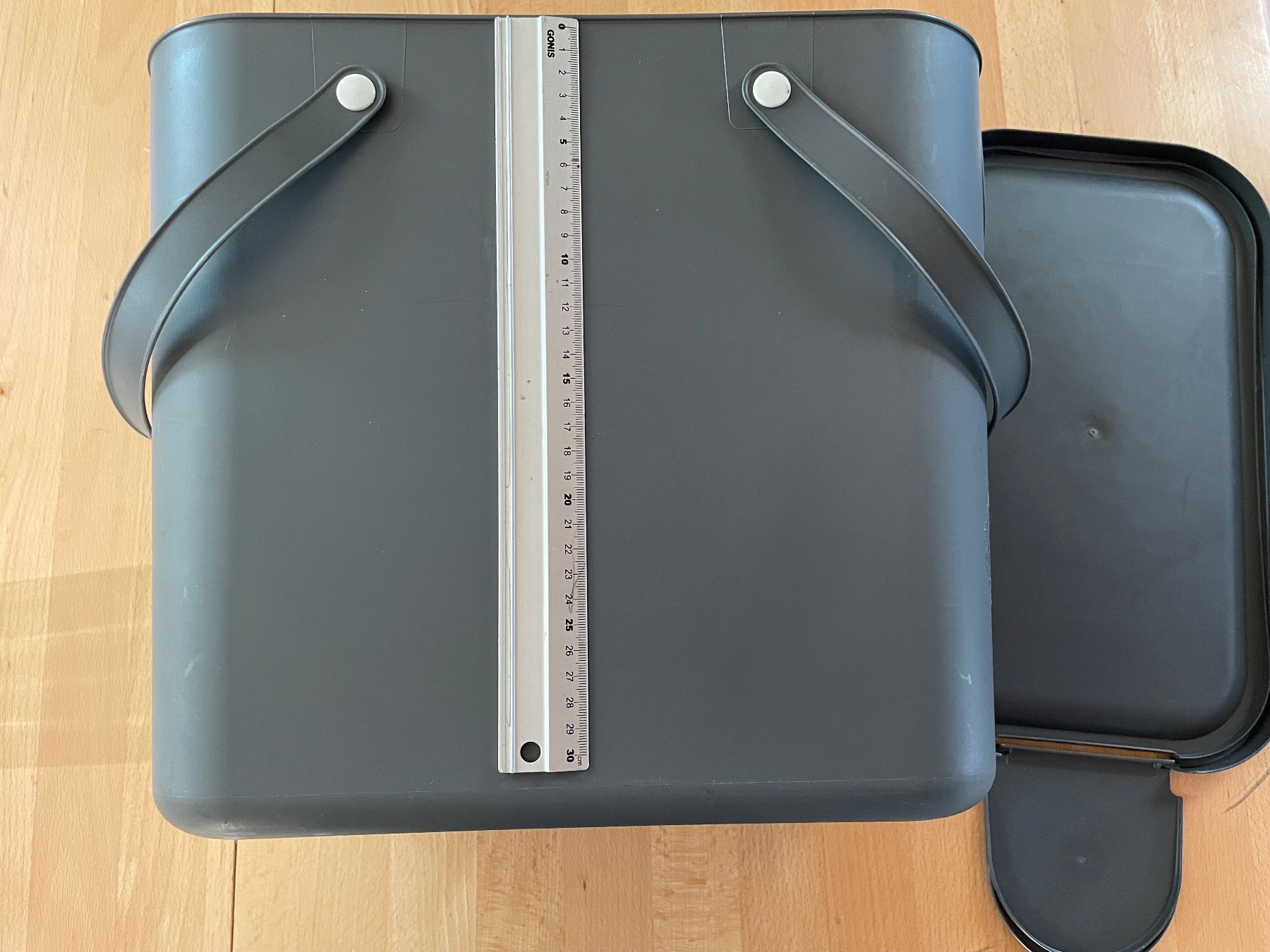 Rotho Abfalleimer: Entsorgungs / Recycling Eimer von Rotho, grau – Gebraucht aus Cham von 2eye 3