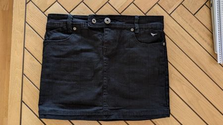 Minirock (Jeansrock) schwarz - Grösse S