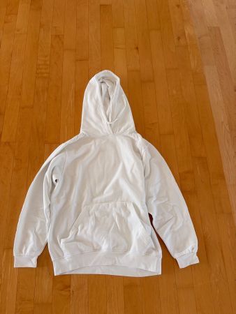 Weisser Hoodie PrettyLittleThing