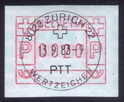 ATM 6A_BREITE ZIFFERN ! _ 0020 _ VO 13.9.83 Zürich 22 !