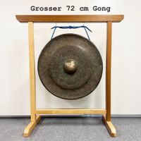 Buckelgong ca. 72 cm / Gong / Baligong / inkl. Ständer