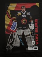 SCB Goalie Christoph Von Burg - Autogrammkarte Saison 25/26