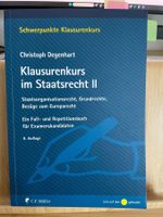 Klausurenkurs im Staatsrecht I Christoph Degenhart