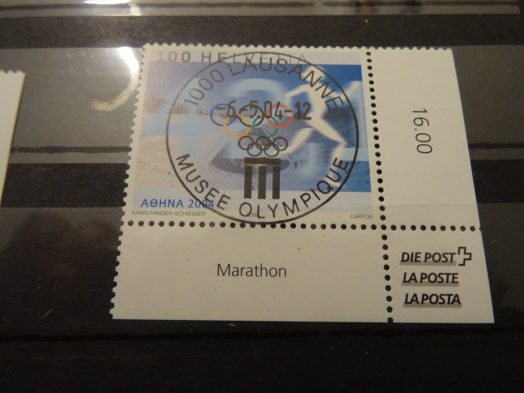 Alle Briefmarken: 2004 Athen ET-VOLL Lausanne – Gebraucht aus Olten von pechsisa1