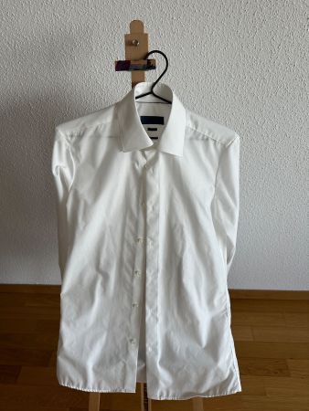 Set 4x Hemd Weiss Easy Iron Grösse 38/39 S Männer Men
