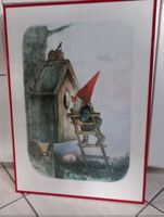 Zwerg guckt ins Vogelhaus