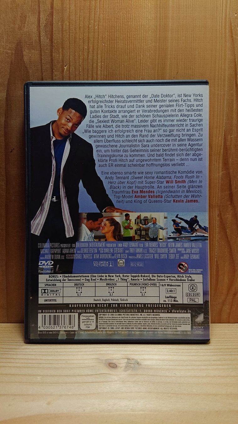 Tutti i DVDs: HITCH Der Date Doktor DVD mit Will Smith – Usato da Wilderswil venduto da Exebub 1