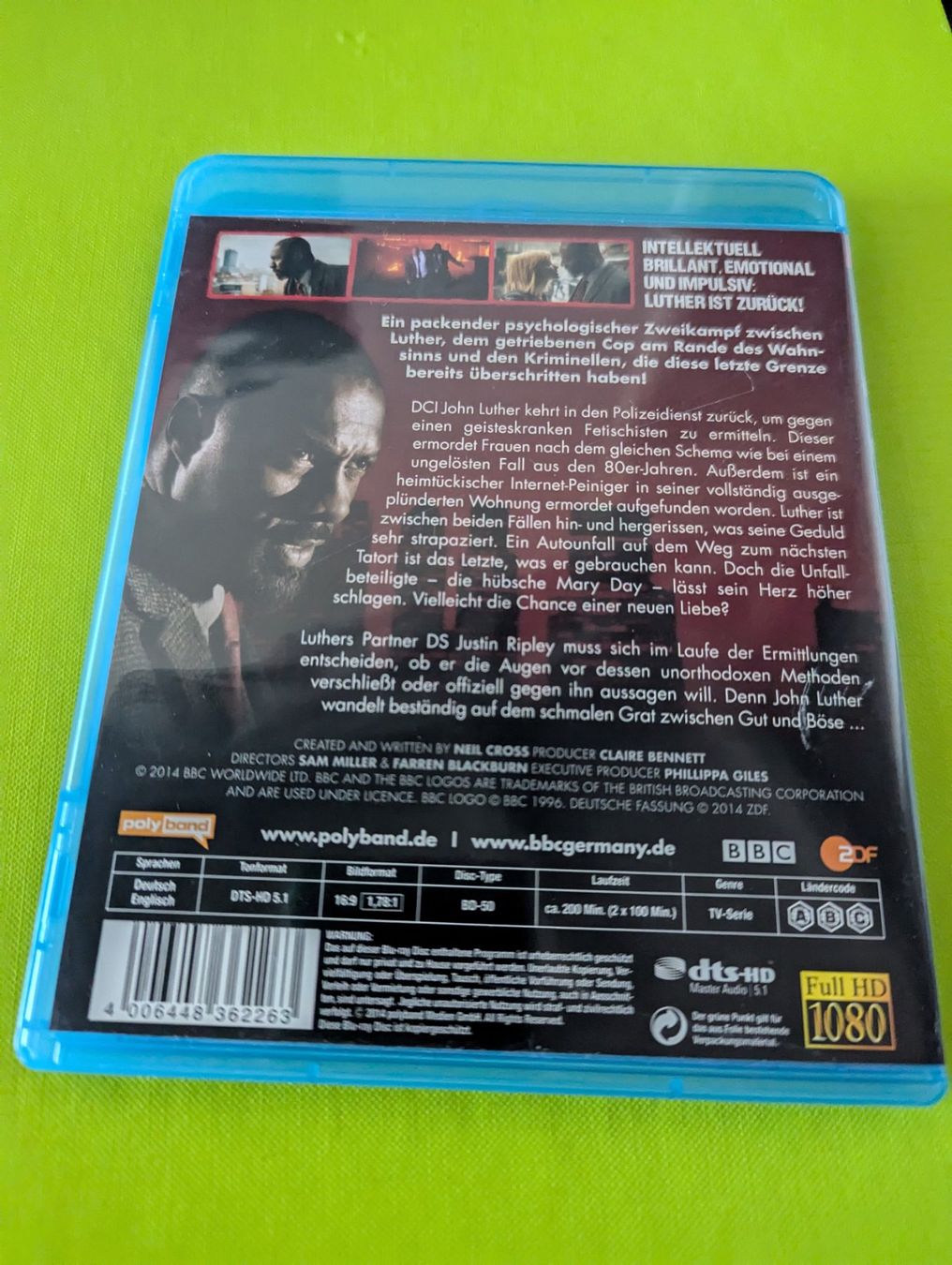 Tutti i DVDs: Luther - Staffel 3 Blu Ray DVD -  BBC Idris Elba – Usato da Hünenberg See venduto da SpecialEditionGaming 1