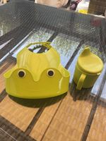 Baby Plastik Latz mit Becher Frosch