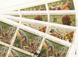 Nordkorea 4 Bögli Tiere 1984